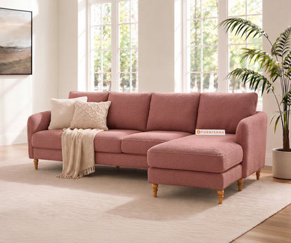 Flora 3 Seater Sectional Sofa RHS - Iceland Clay Rose
