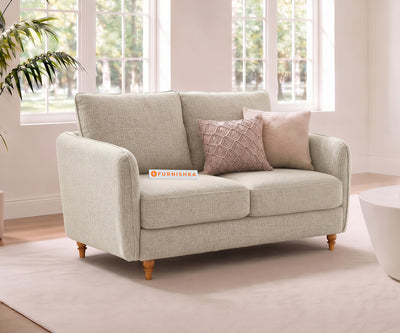 Flora 2 Seater Sofa in Bone White