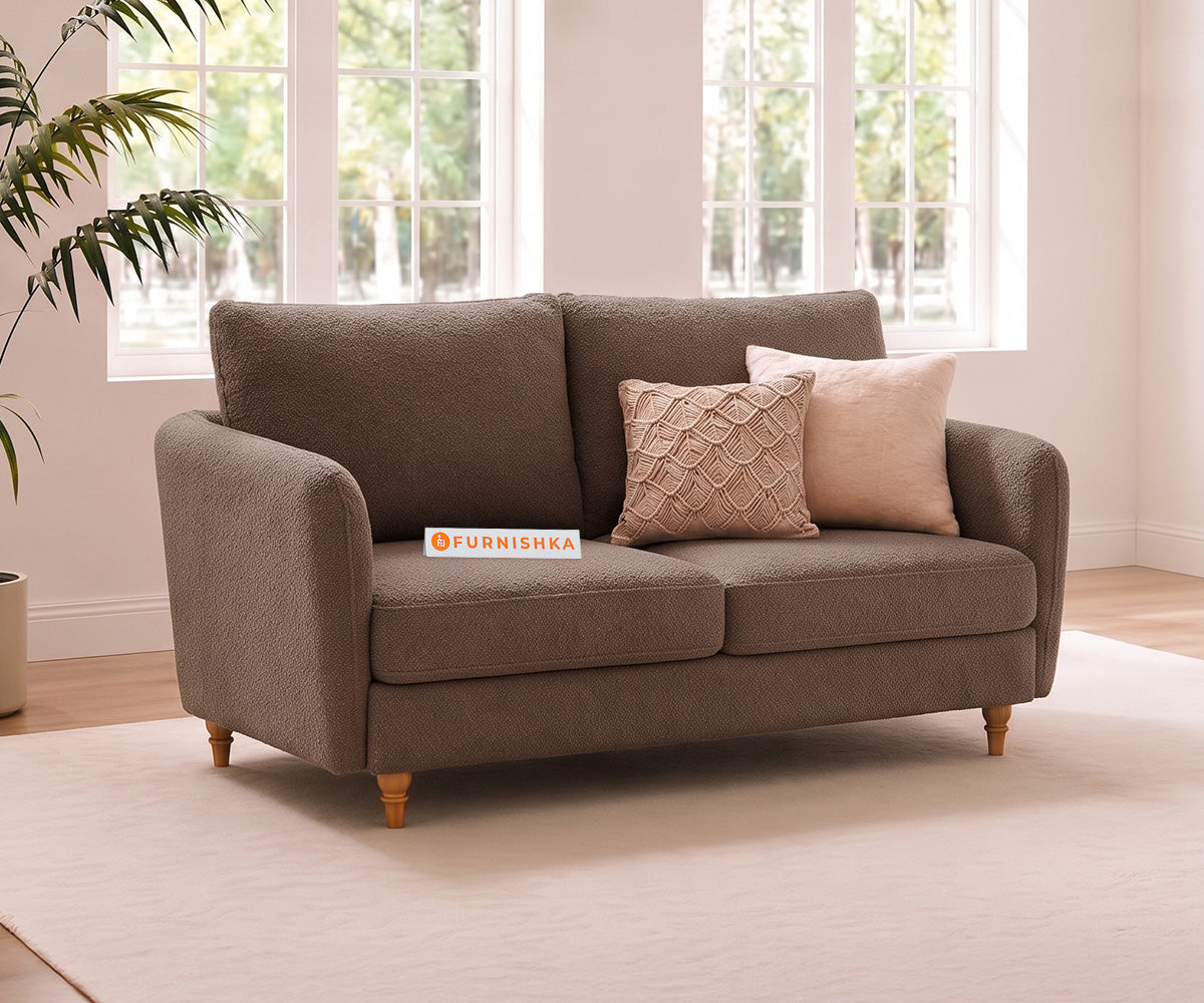 Flora 2 Seater Sofa in Taupe Beige