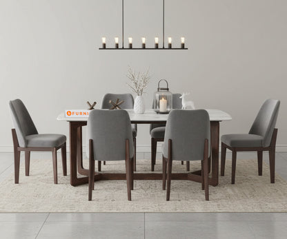 Vetra 6 Seater Dining Sets with Quartz Top
