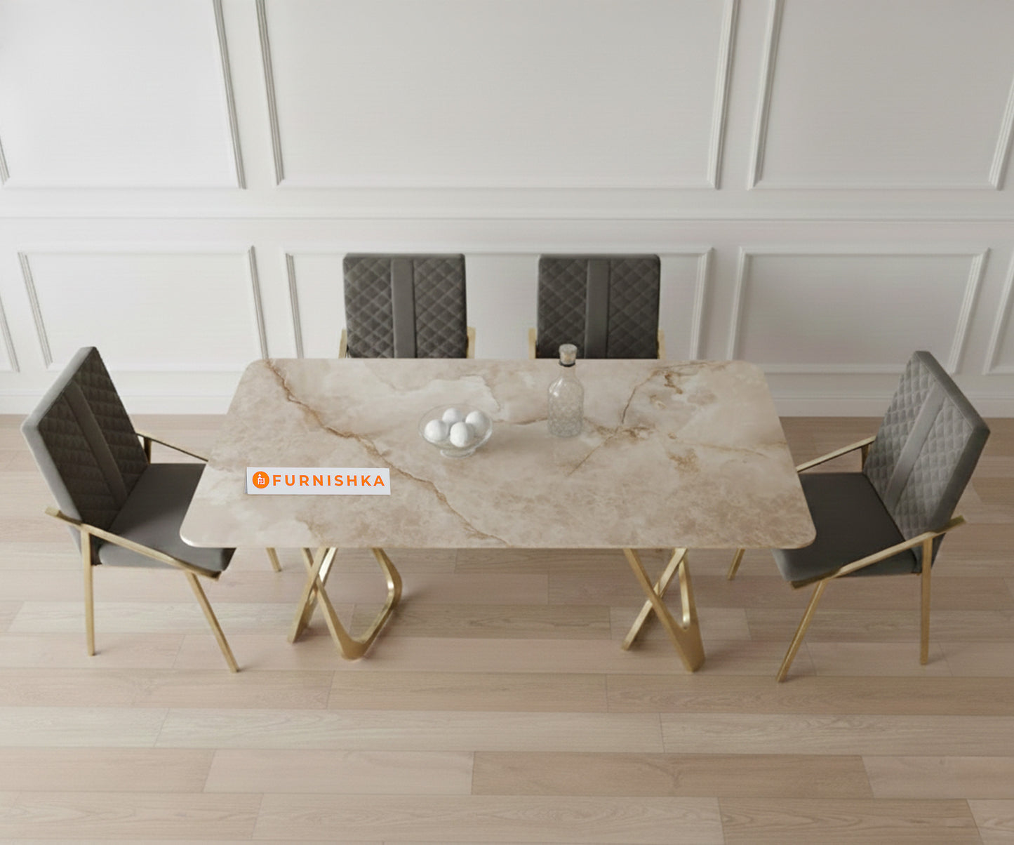 Dolce 4 Seater Dining Sets with Australian Onyx Marble Top