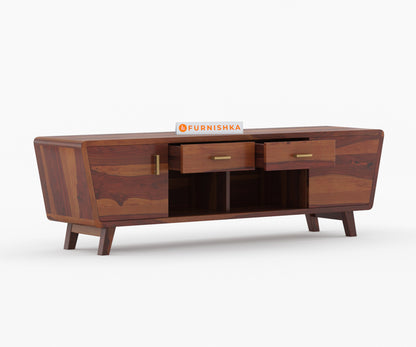 Devon Sheesham Wood Tv Cabinets with Drawers and Storage