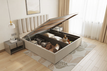 Augustus Bed (Fully Upholstered) 50+ colour options - Queen Size - Furnishka 