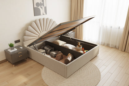 Satin Bed (Fully Upholstered) 50+ colour options - Queen Size - Furnishka 