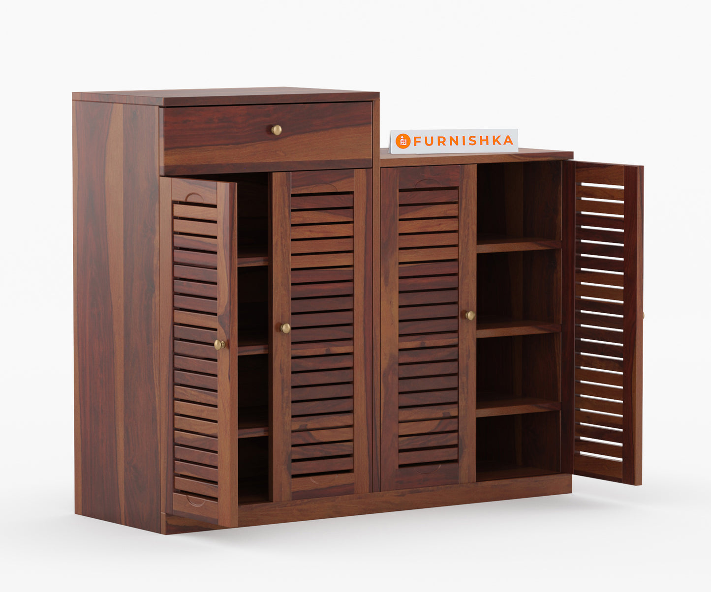 Foster Sheesham Wood Shoe Rack