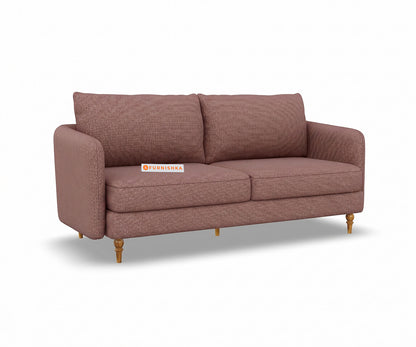 Flora 3 seater sofa in Bone white