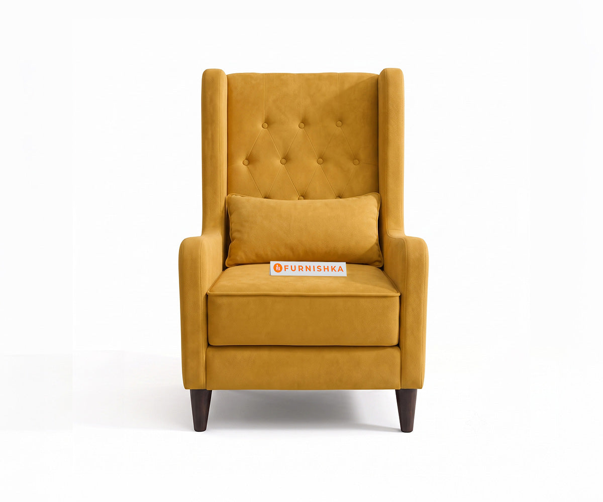 Berlin Accent Chair in Daffodill Yellow