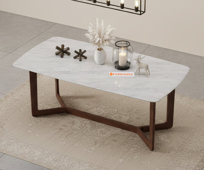 Vetra 4 Seater Dining Sets with White Engineered Marble Top