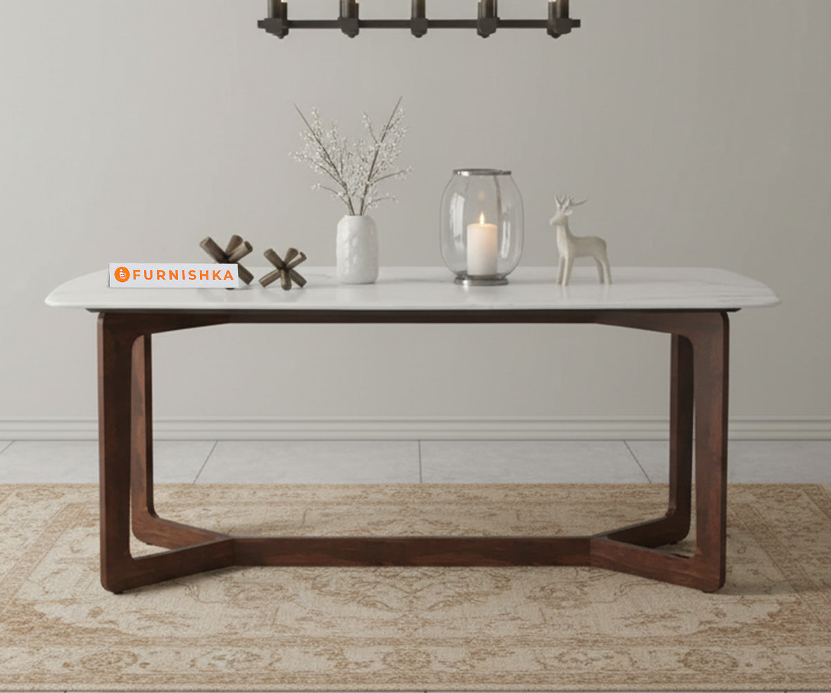 Vetra 4 Seater Dining Sets Quartz Marble Top