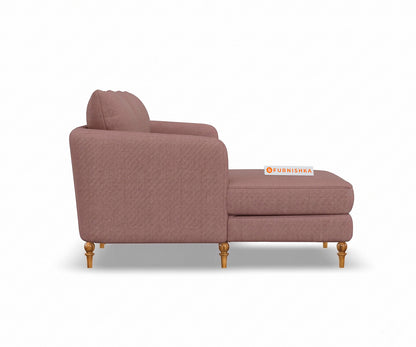 Flora 2 Seater Sectional Sofa LHS - Silver Grey