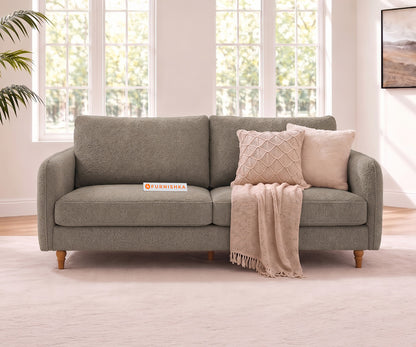 Flora 3 seater sofa in Taupe Beige