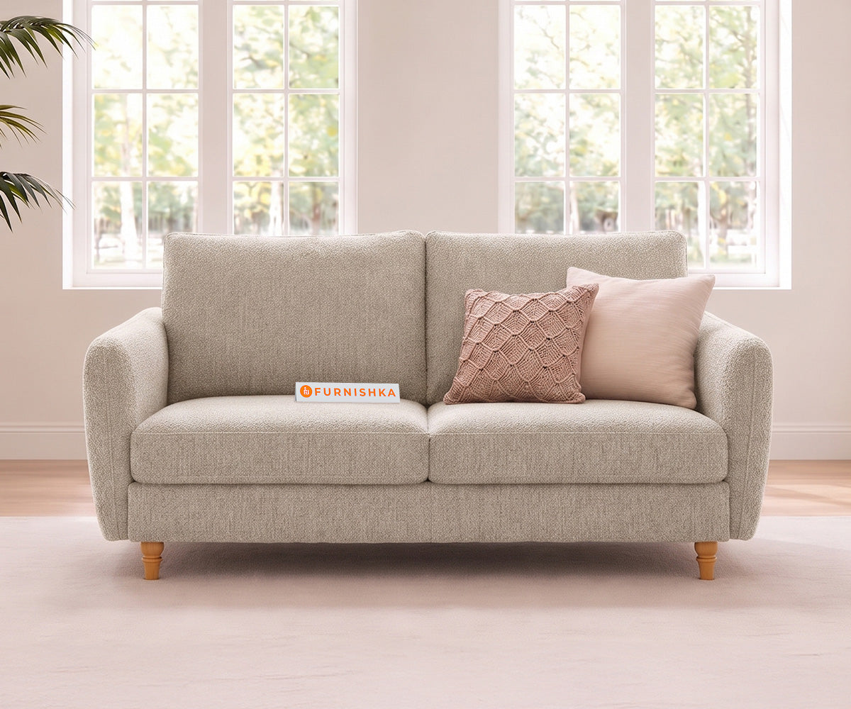 Flora 2 Seater Sofa in Bone White