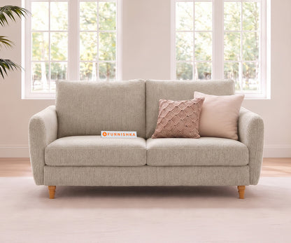 Flora 2 Seater Sofa in Bone White