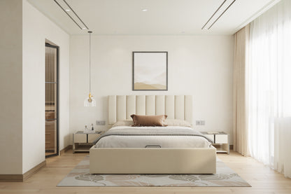 Augustus Bed (Fully Upholstered) 50+ colour options - Queen Size - Furnishka 