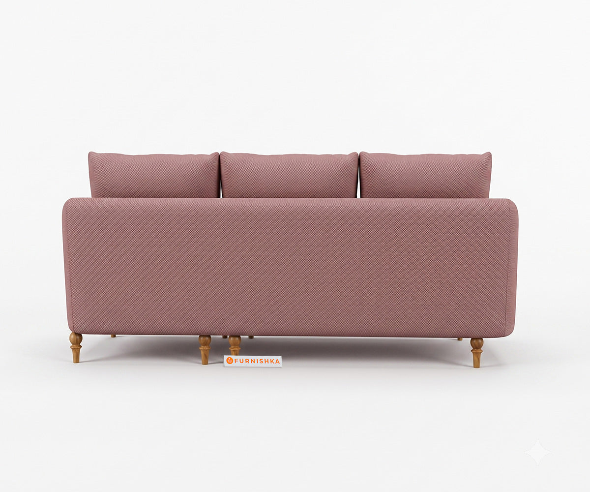 Flora 2 Seater Sectional Sofa RHS - Silver Grey