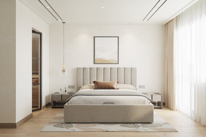 Augustus Bed (Fully Upholstered) 50+ colour options - Queen Size - Furnishka 