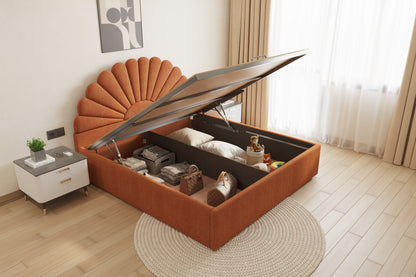 Satin Bed (Fully Upholstered) 50+ colour options - Queen Size - Furnishka 