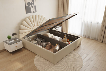 Satin Bed (Fully Upholstered) 50+ colour options - Queen Size - Furnishka 