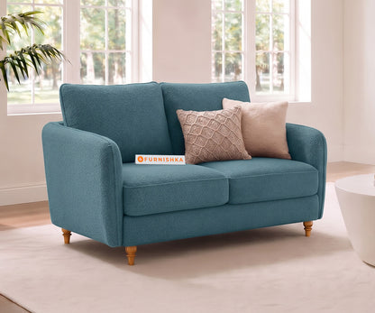 Flora 2 Seater Sofa in Vintage Aqua