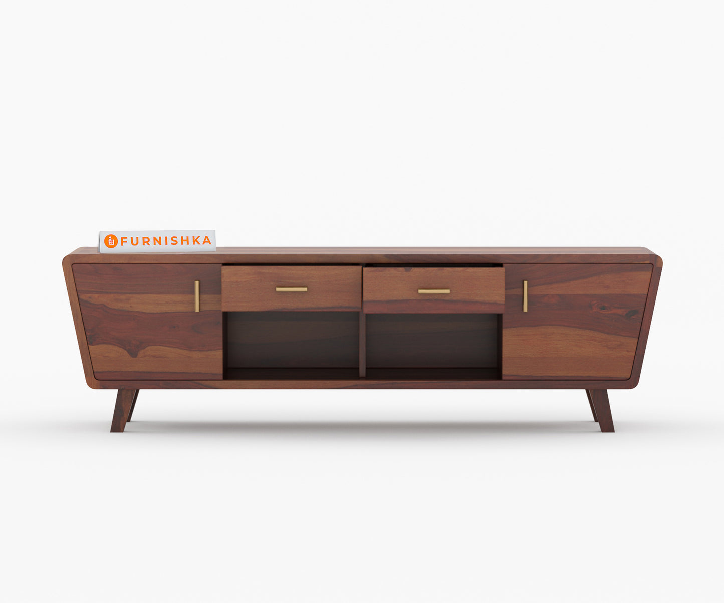 Devon Sheesham Wood Tv Cabinets with Drawers and Storage