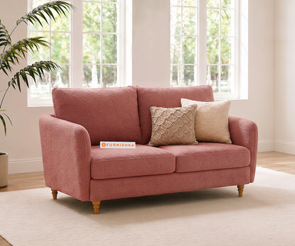 Flora 2 Seater Sofa in Iceland Clay Rose