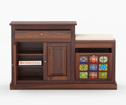Millicent Sheesham Wood Shoe Rack