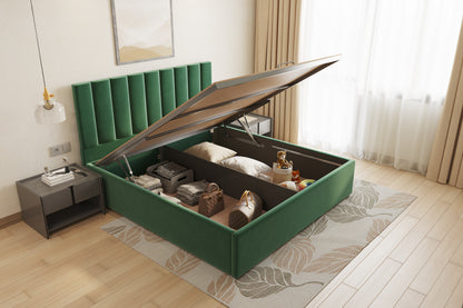 Augustus Bed (Fully Upholstered) 50+ colour options - Queen Size - Furnishka 