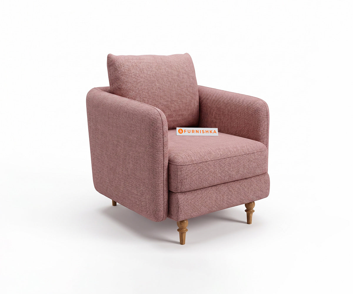 Flora 1 Seater Sofa in Taupe Beige