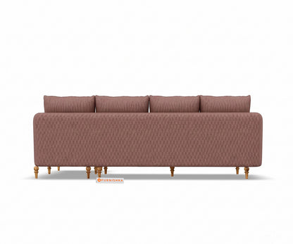 Flora 3 Seater Sectional Sofa RHS - Silver Grey