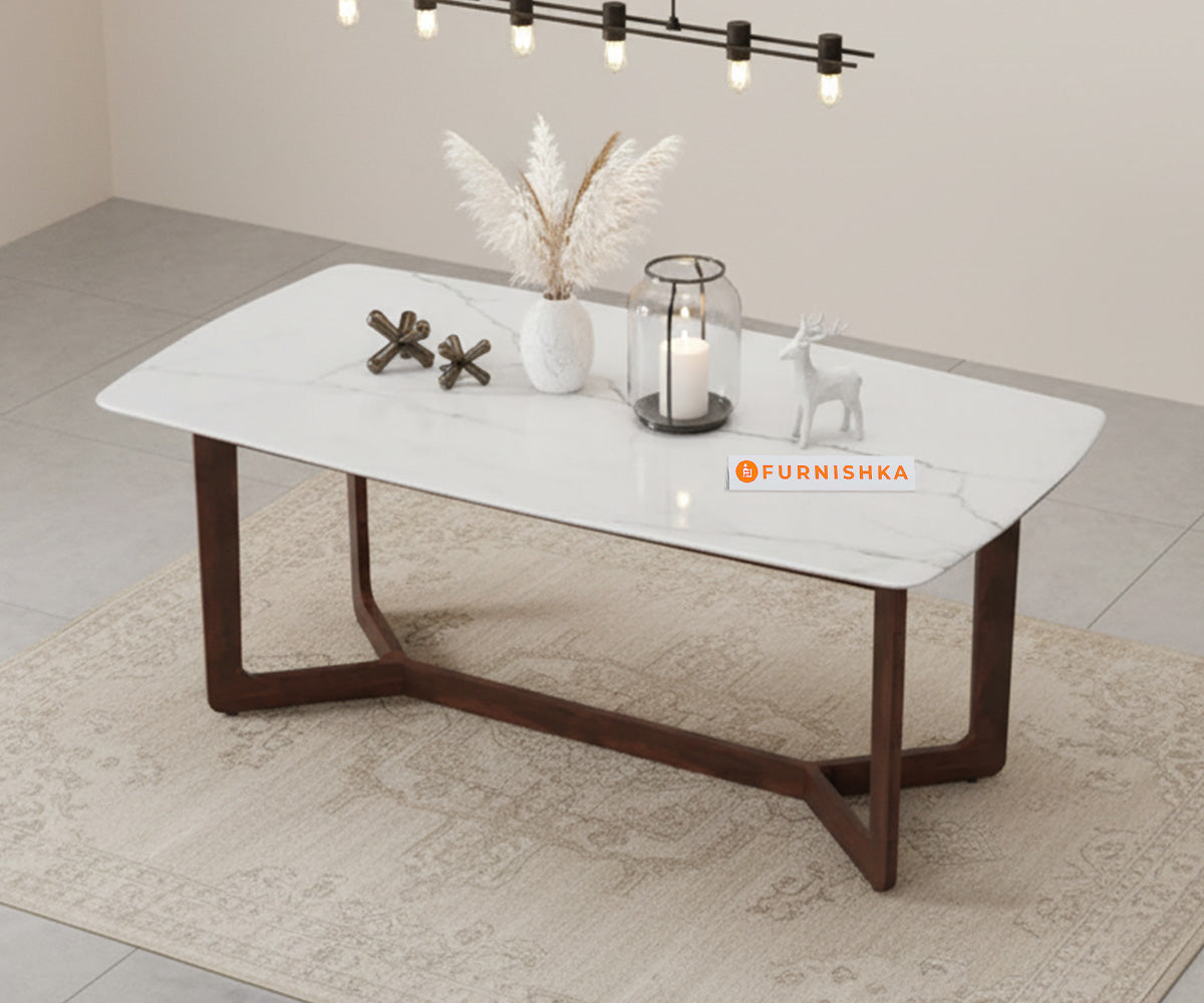 Vetra 4 Seater Dining Sets Quartz Marble Top