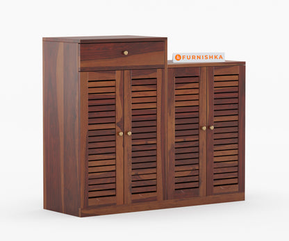Foster Sheesham Wood Shoe Rack