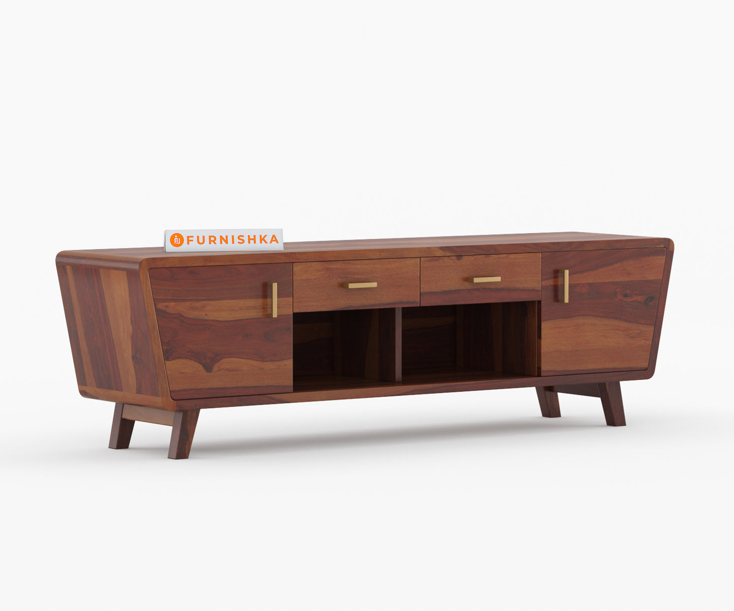 Devon Sheesham Wood Tv Cabinets with Drawers and Storage