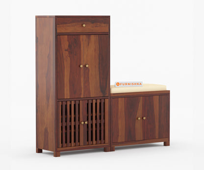 Kelso Sheesham Wood Shoe Rack