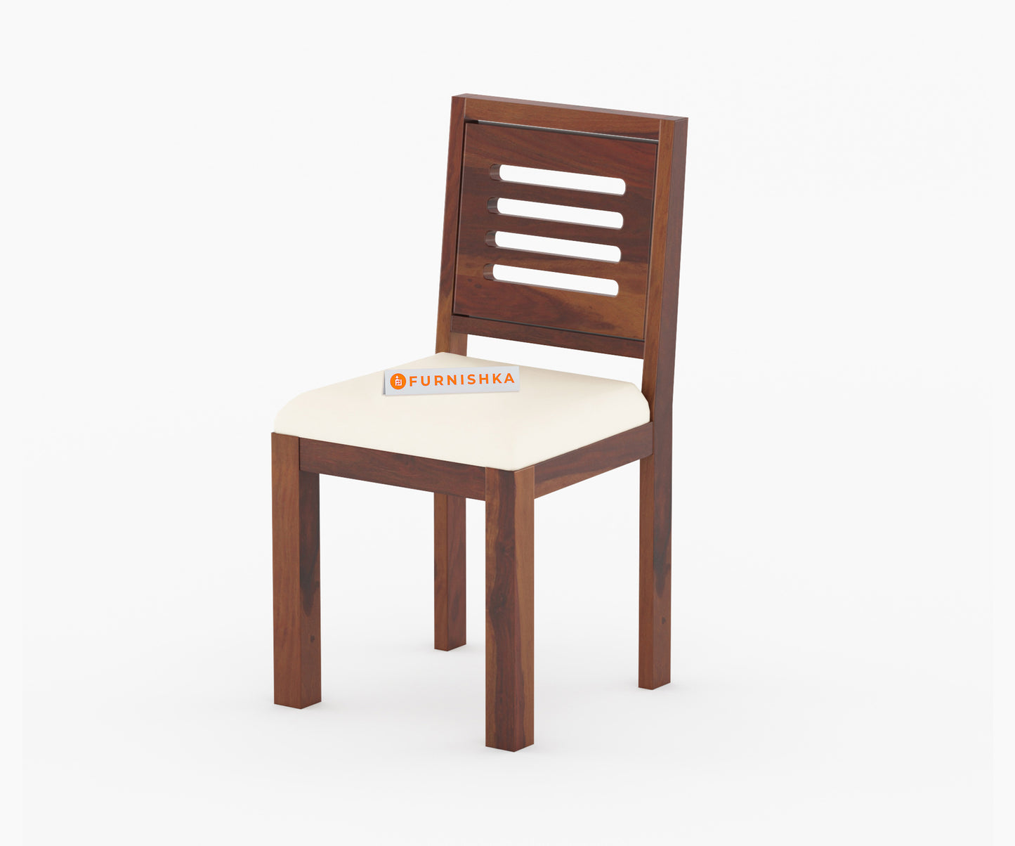 Daria Sheesham Wood 4 Seater Dining Sets With Cushion Top Chairs