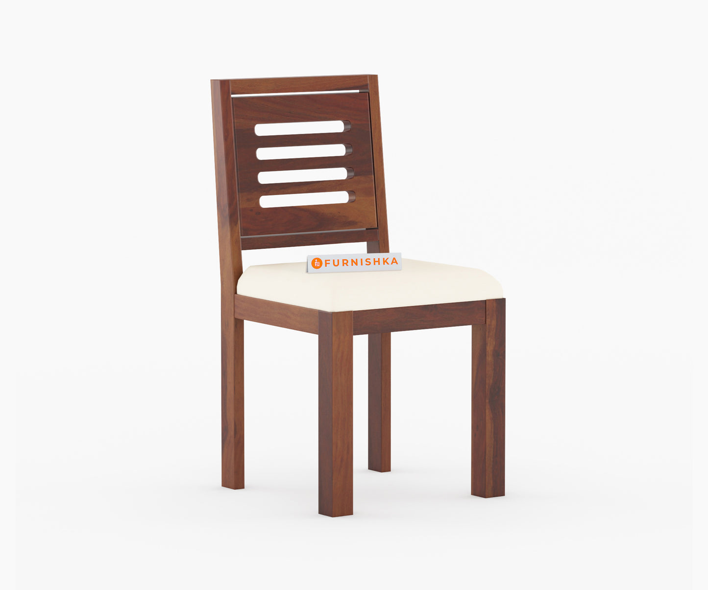 Daria Sheesham Wood 4 Seater Dining Sets With Cushion Top Chairs