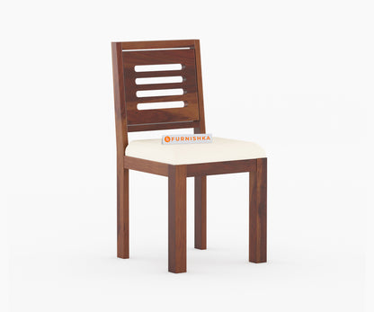 Daria Sheesham Wood 4 Seater Dining Sets With Cushion Top Chairs