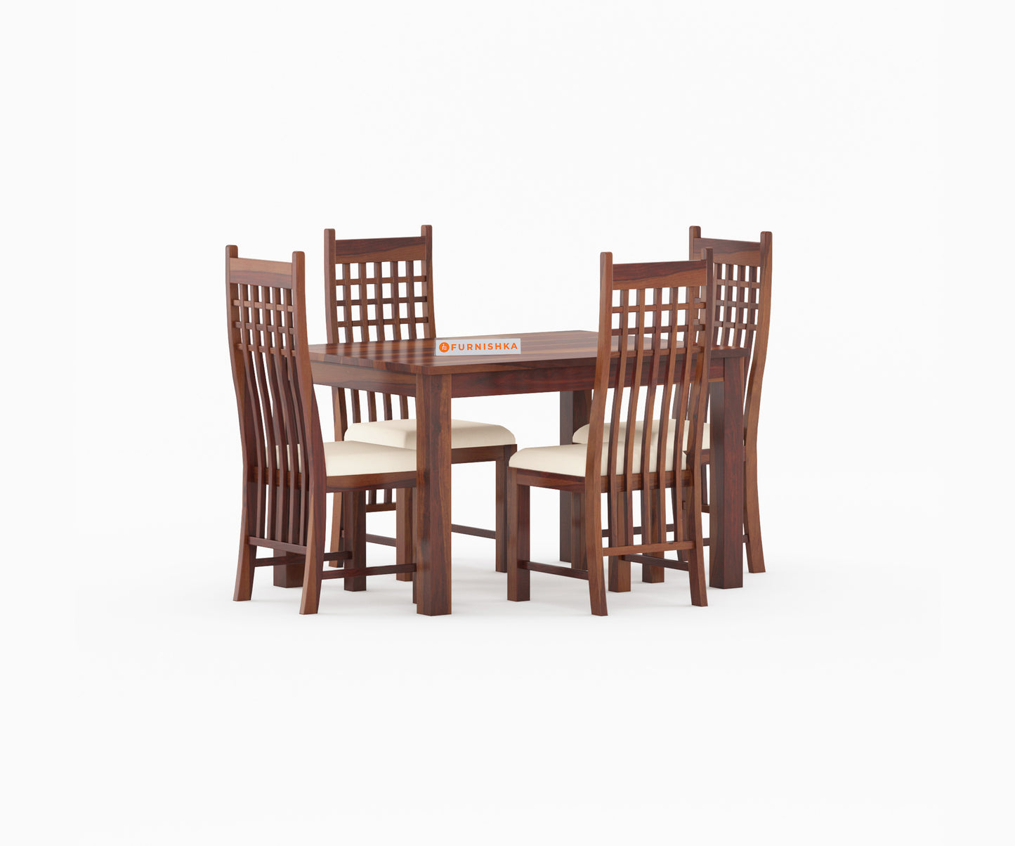Ellen 4 Seater Dining Set with Cushion Chairs