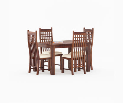 Ellen 4 Seater Dining Set with Cushion Chairs