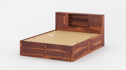 Marida Box Bed in Sheesham - King Size
