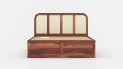 Amara Box Bed in Sheesham - Queen Size