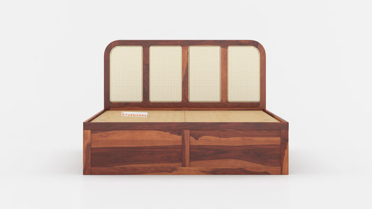 Amara Box Bed in Sheesham - King Size