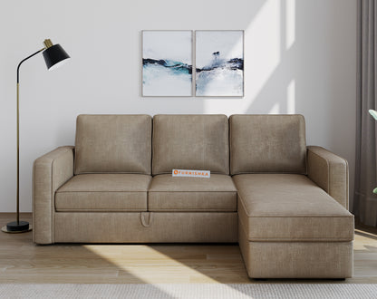 Kasba Sofa 2+L RHS Sofa cum Bed  - Pull out Type