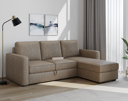 Kasba Sofa 2+L RHS Sofa cum Bed  - Pull out Type