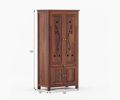 Anjaneya Sheesham Wood Home Temple