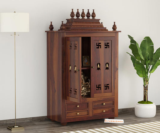 Ridhi Sheesham Wood Home Temple - Furnishka 