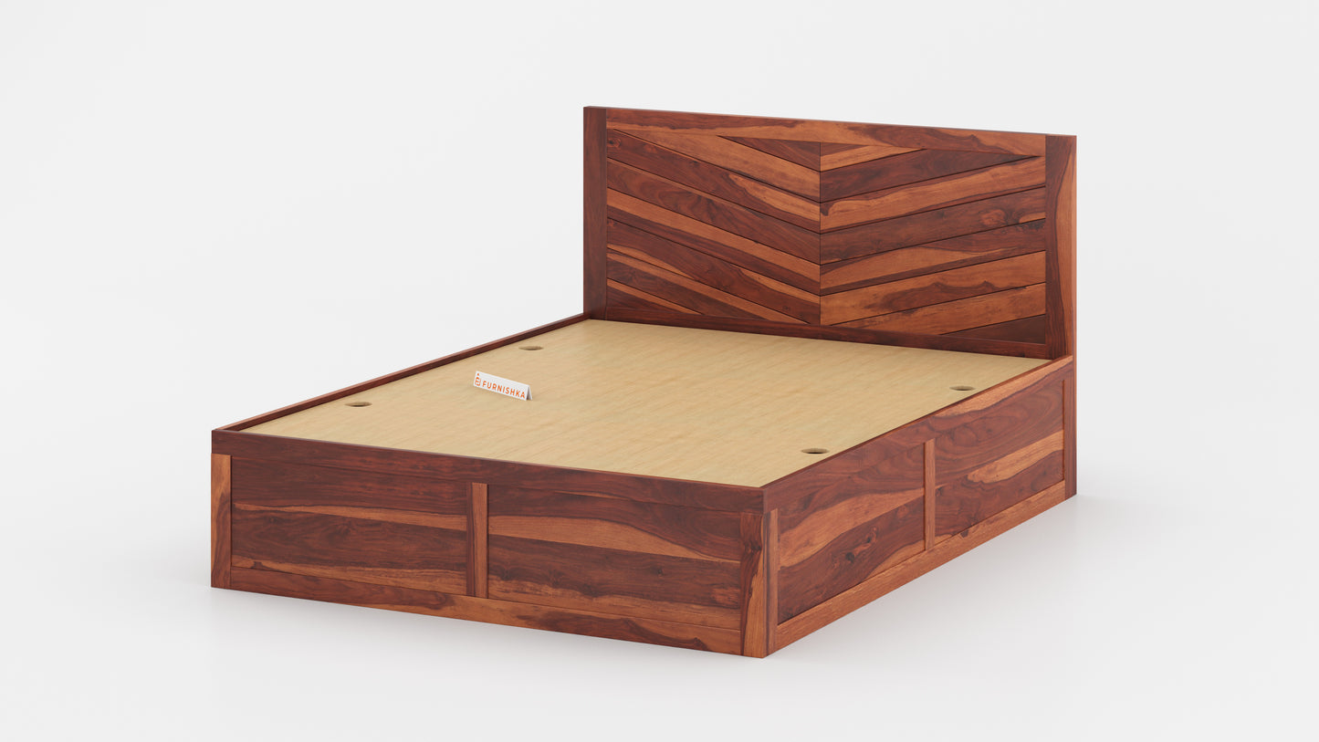 Chevora Box Bed in Sheesham - King Size