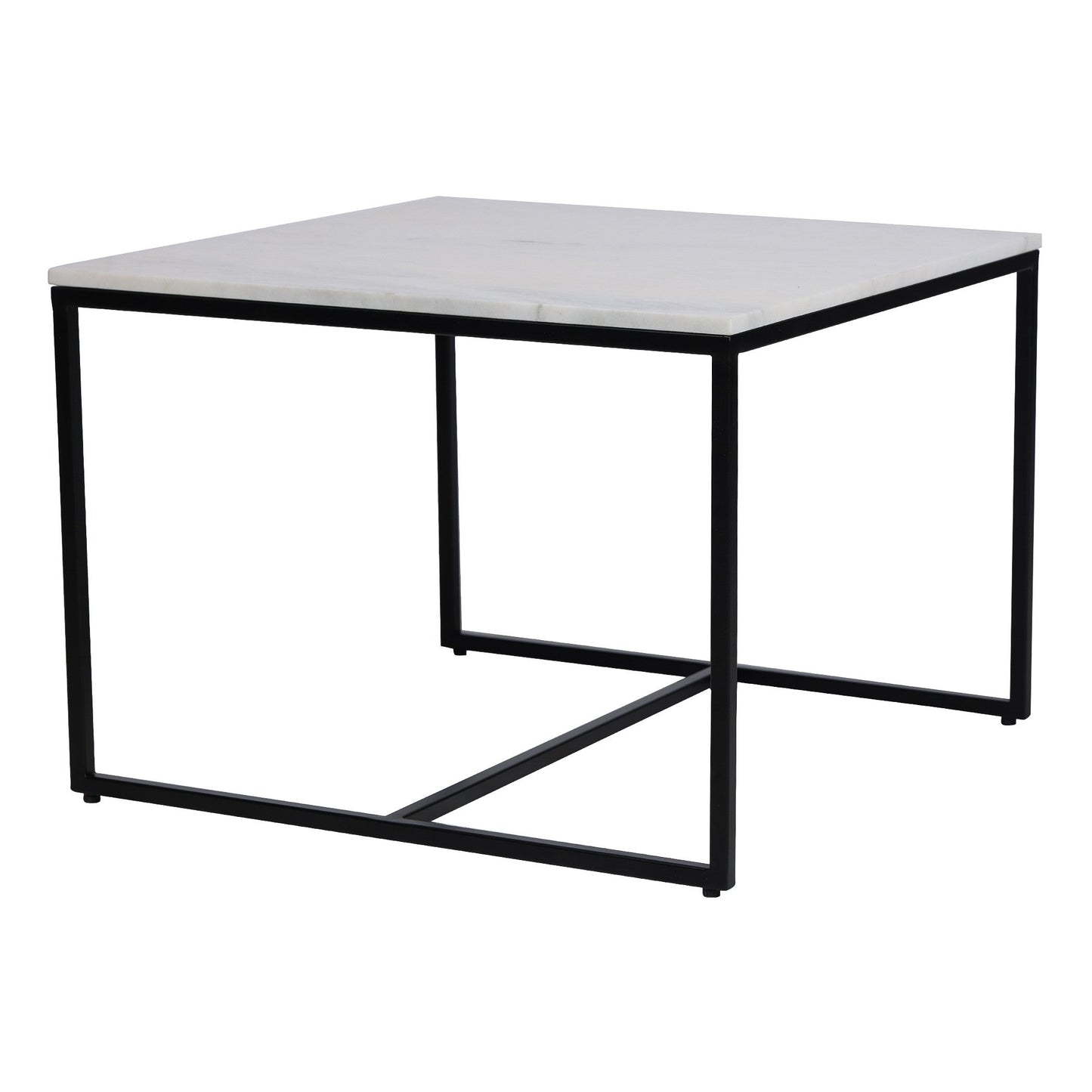 Arina Marble Nesting Coffee Table in Black Finish - Furnishka 