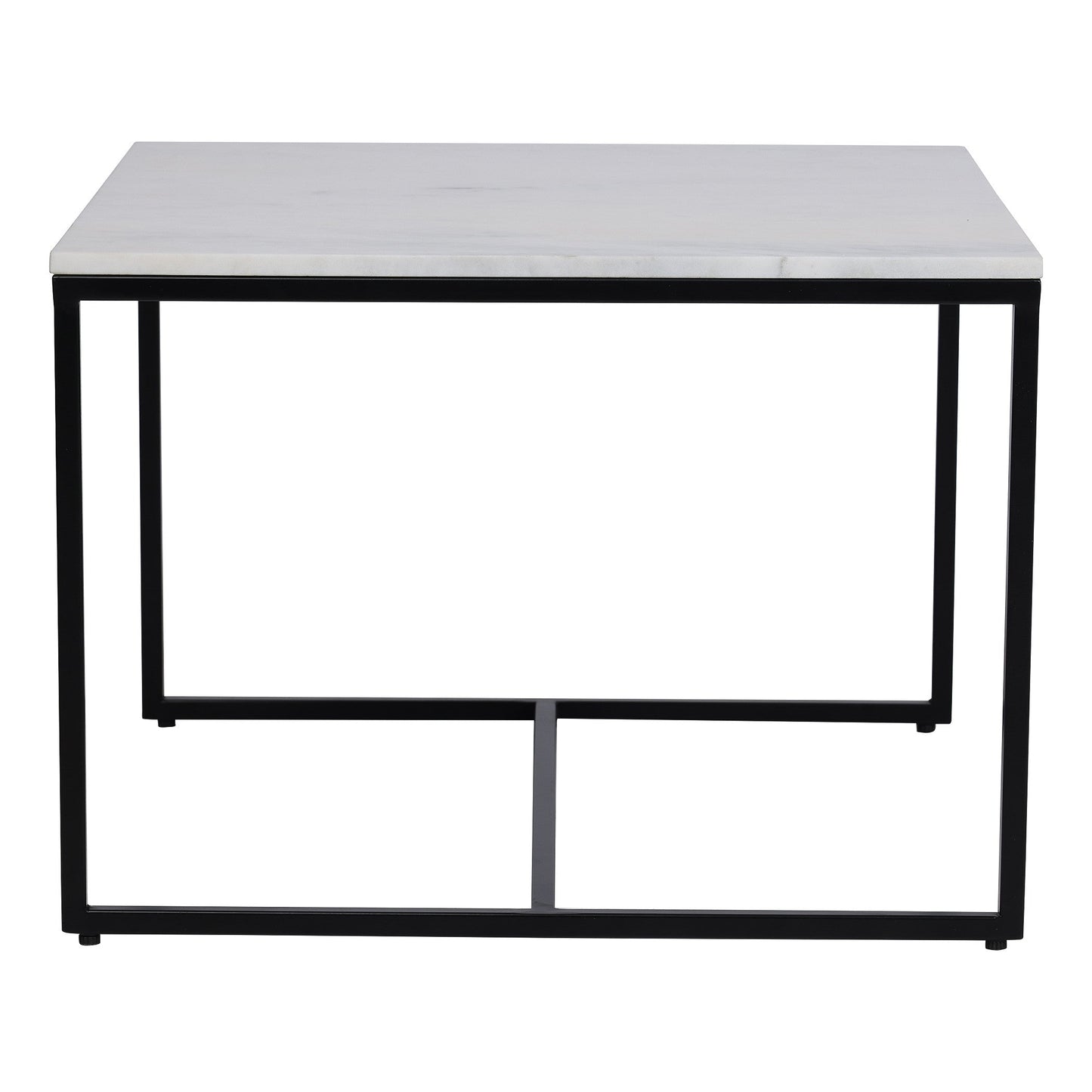 Arina Marble Nesting Coffee Table in Black Finish - Furnishka 