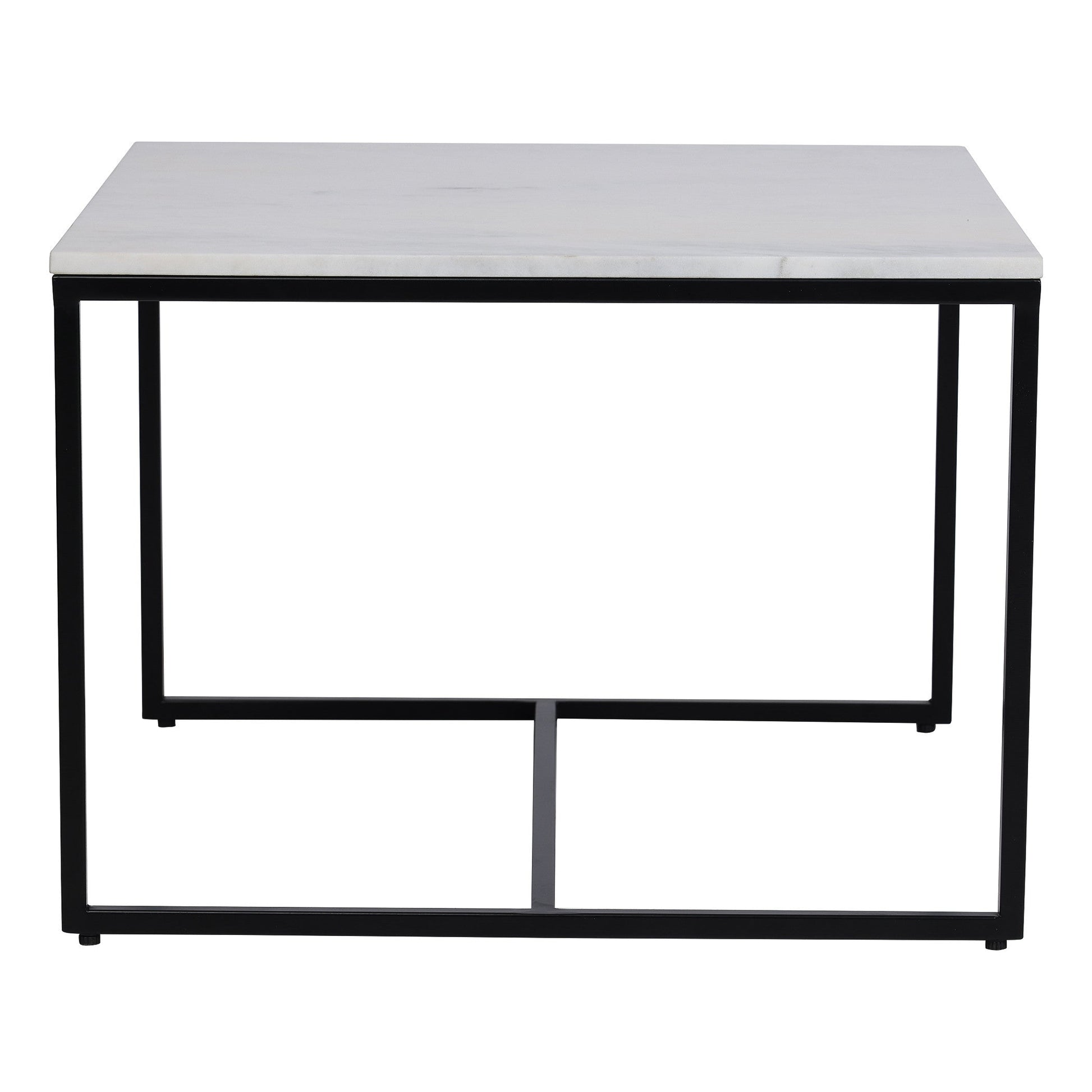 Arina Marble Nesting Coffee Table in Black Finish - Furnishka 