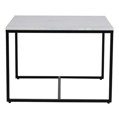 Arina Marble Nesting Coffee Table in Black Finish - Furnishka 